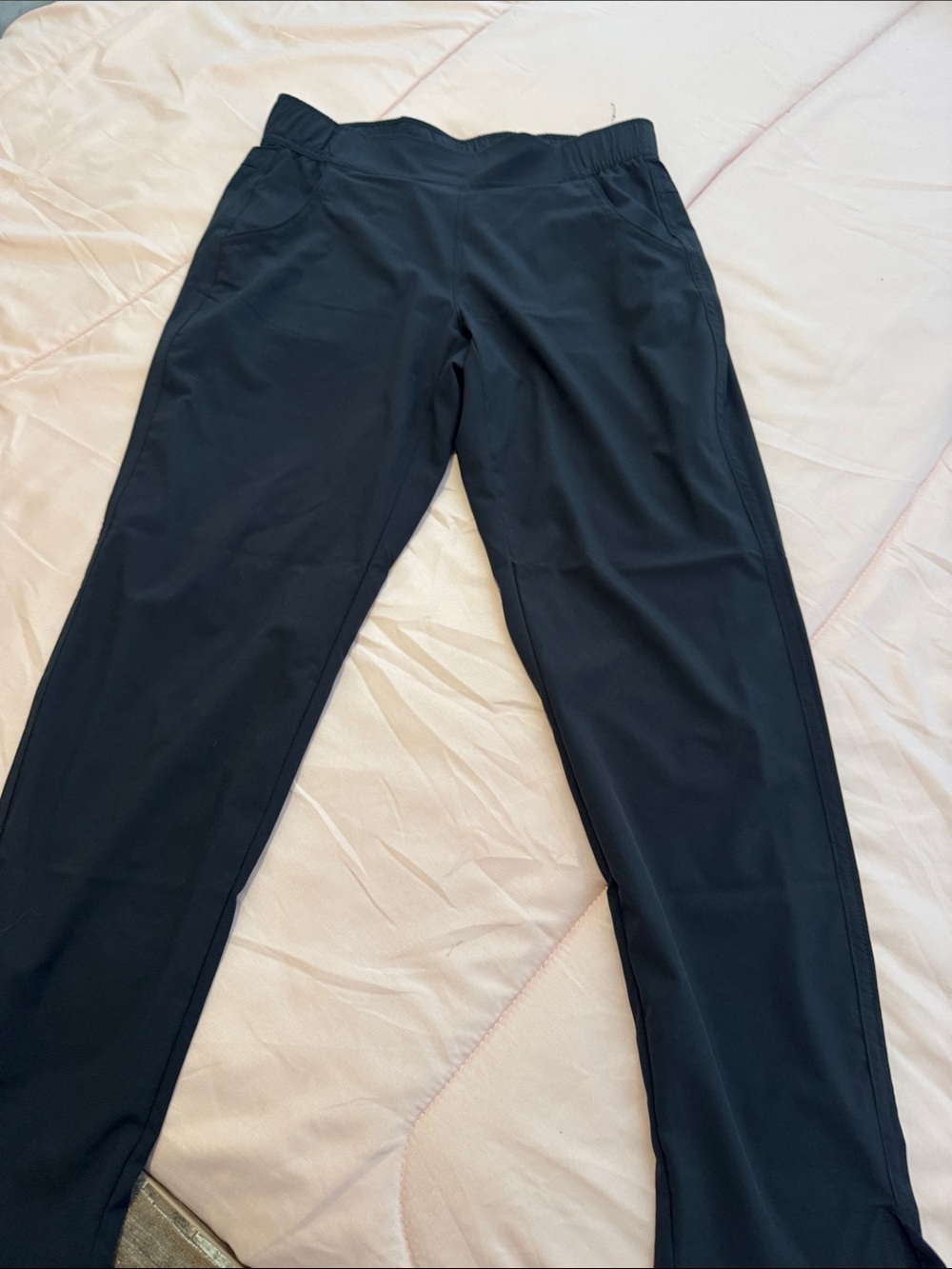 Eddie Bauer Straight-Leg Black Pull-On Pants